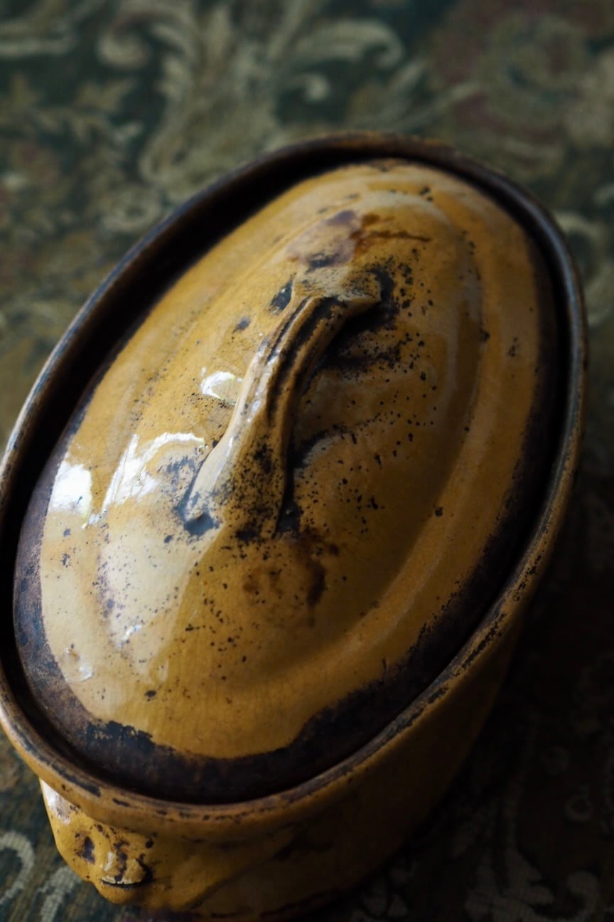 南仏テリーヌポット-antique pottery pot | アンティーク.ヴィンテージ