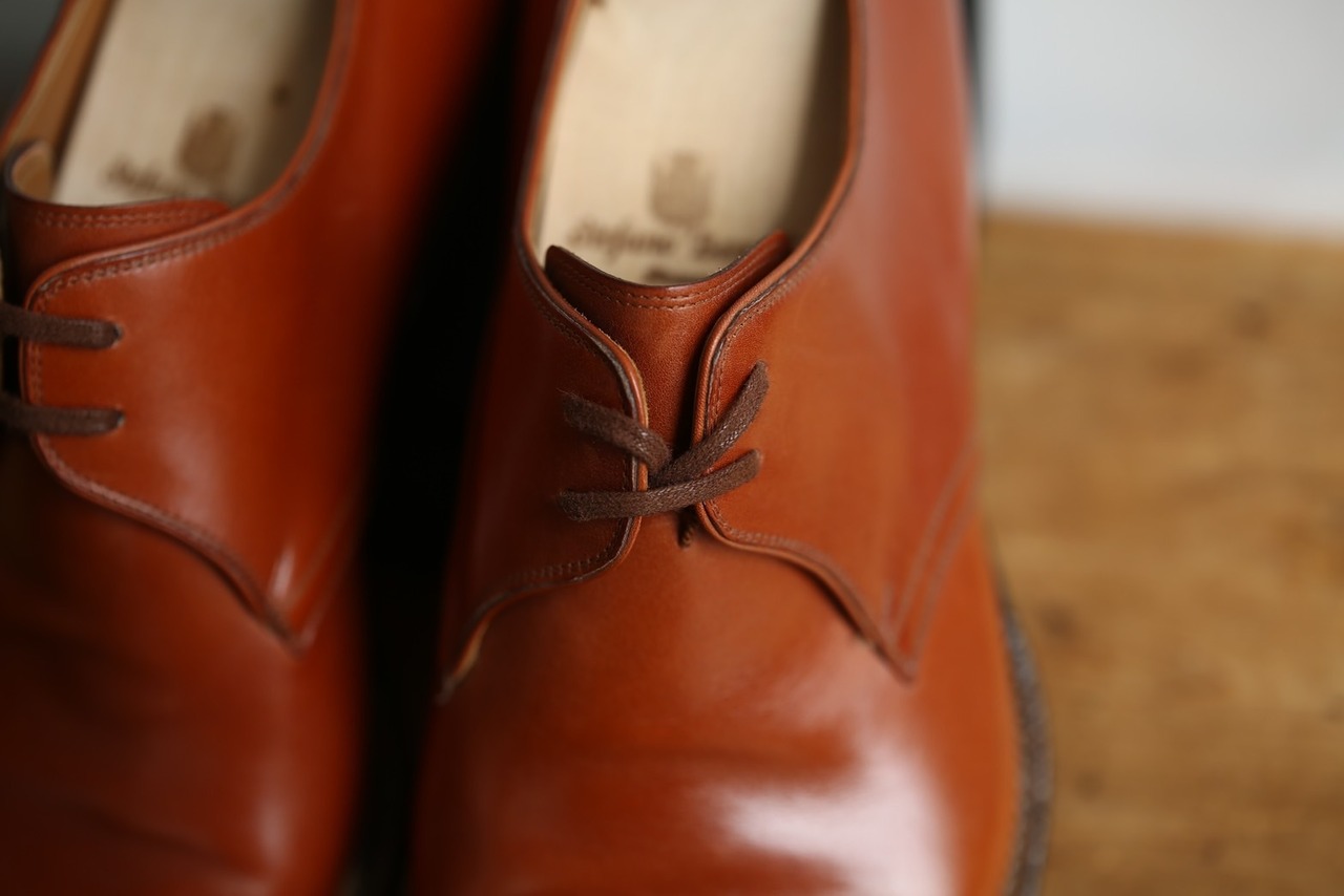 【Stefano Bemer】 傑作ダービーシューズ 『507』スカーレットカラー Size: 39