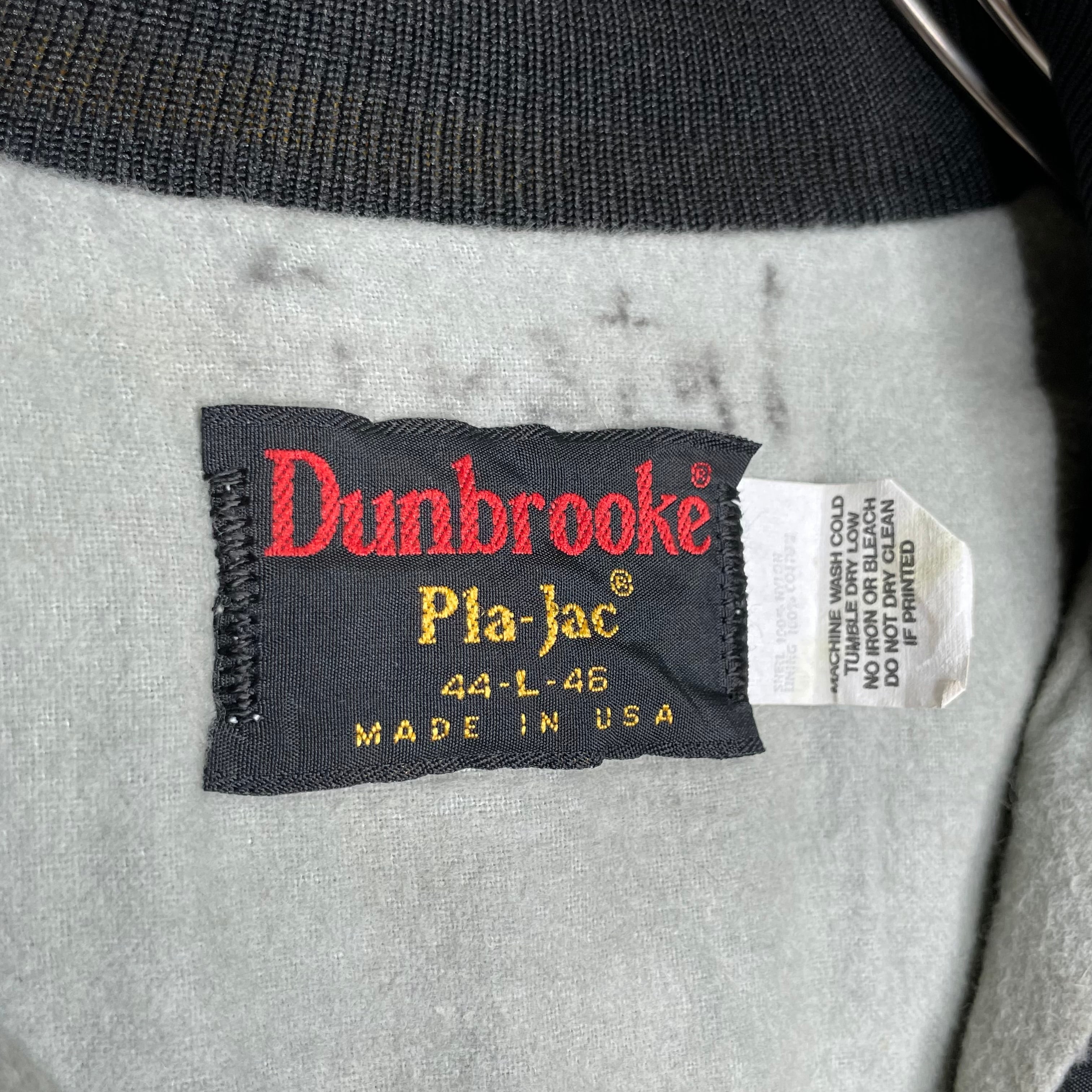 80's】Made in USA Dunbrooke ナイロンスタジャン L ラグランスリーブ
