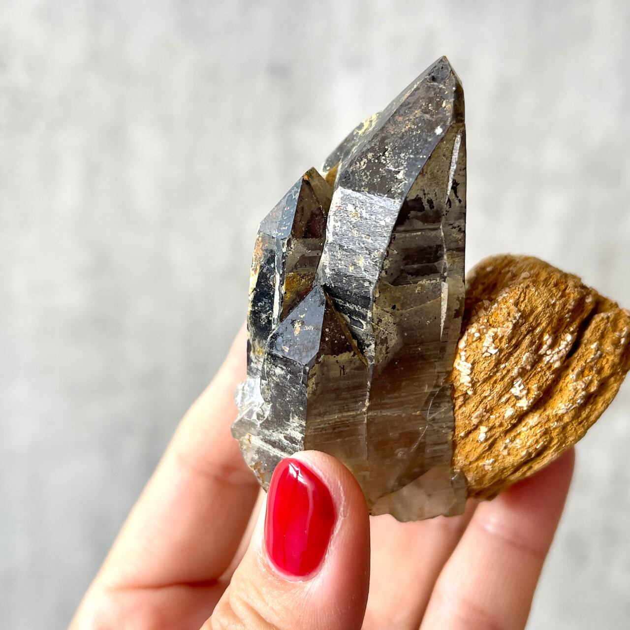 レシーバー　タイムリンク ✨　タンジェリン　蜜柑水晶　クラスター　原石　水晶 レシーバータイムリンク ✨タンジェリン蜜柑水晶クラスター原石水晶