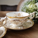 Cauldon｜コウルドン　白磁と金彩が織りなす気品　キングスプレート　カップ＆ソーサー２客 thumbnail 4