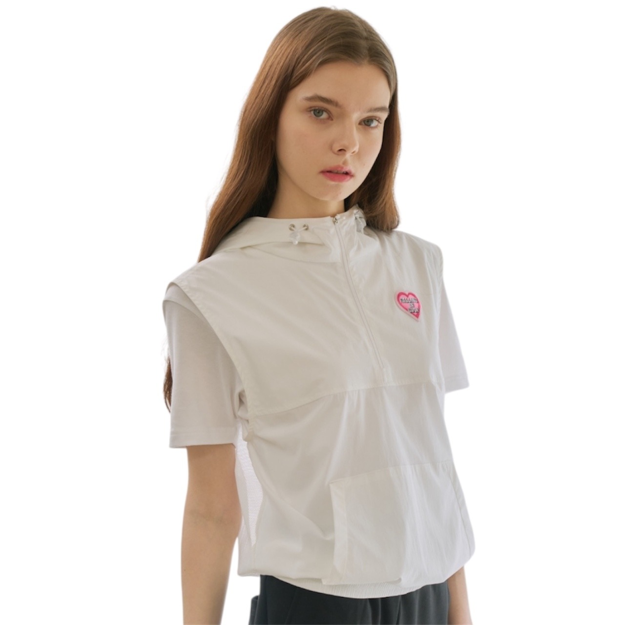 GOXO ゴーエックスオー フォーリンゴルフ ウーブンフード ベスト ホワイト