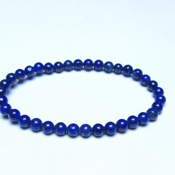 ラピスラズリ ブレスレット 5mm 一点物 メール便可 [M便 1/10] 111-48325