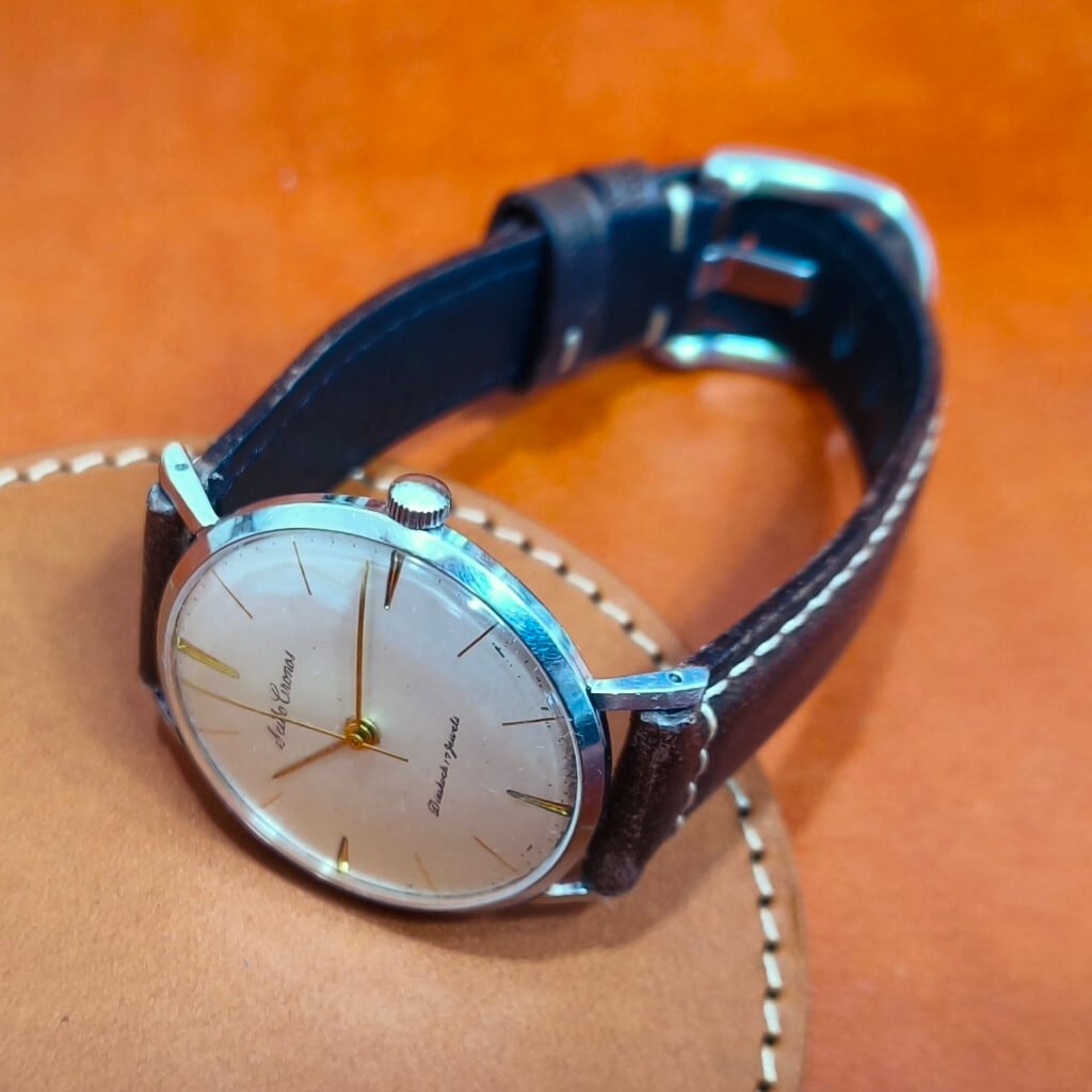 【稼働品】SEIKO クロノス　23石 手巻き　腕時計　シルバー　J14028 CRONOS】【J14028】SEIKO/セイコー クロノス 17石 機械式 手巻き時計