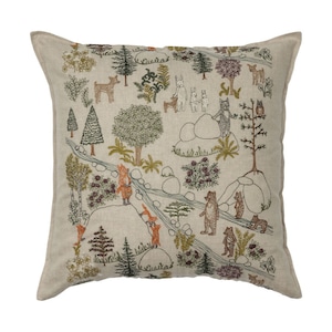 【3営業日以内に発送】CORAL&TUSK [Forest Fun Pillow] 森の中の景色 クッション50x50cm (コーラル・アンド・タスク)