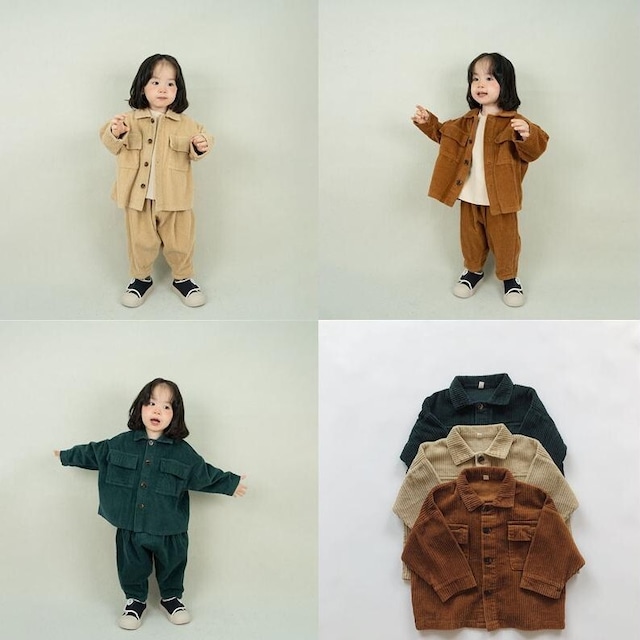 【BABY&KID】冬作コーデュロイジャケット