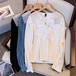 【大きいサイズL-4XL】【春夏新作】ファッションセーター♪ブラック/ブルー/ホワイト3色展開◆#sbotv-2756817