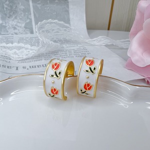 【即日発送】Tulip Ring Earrings ＊ AC-8