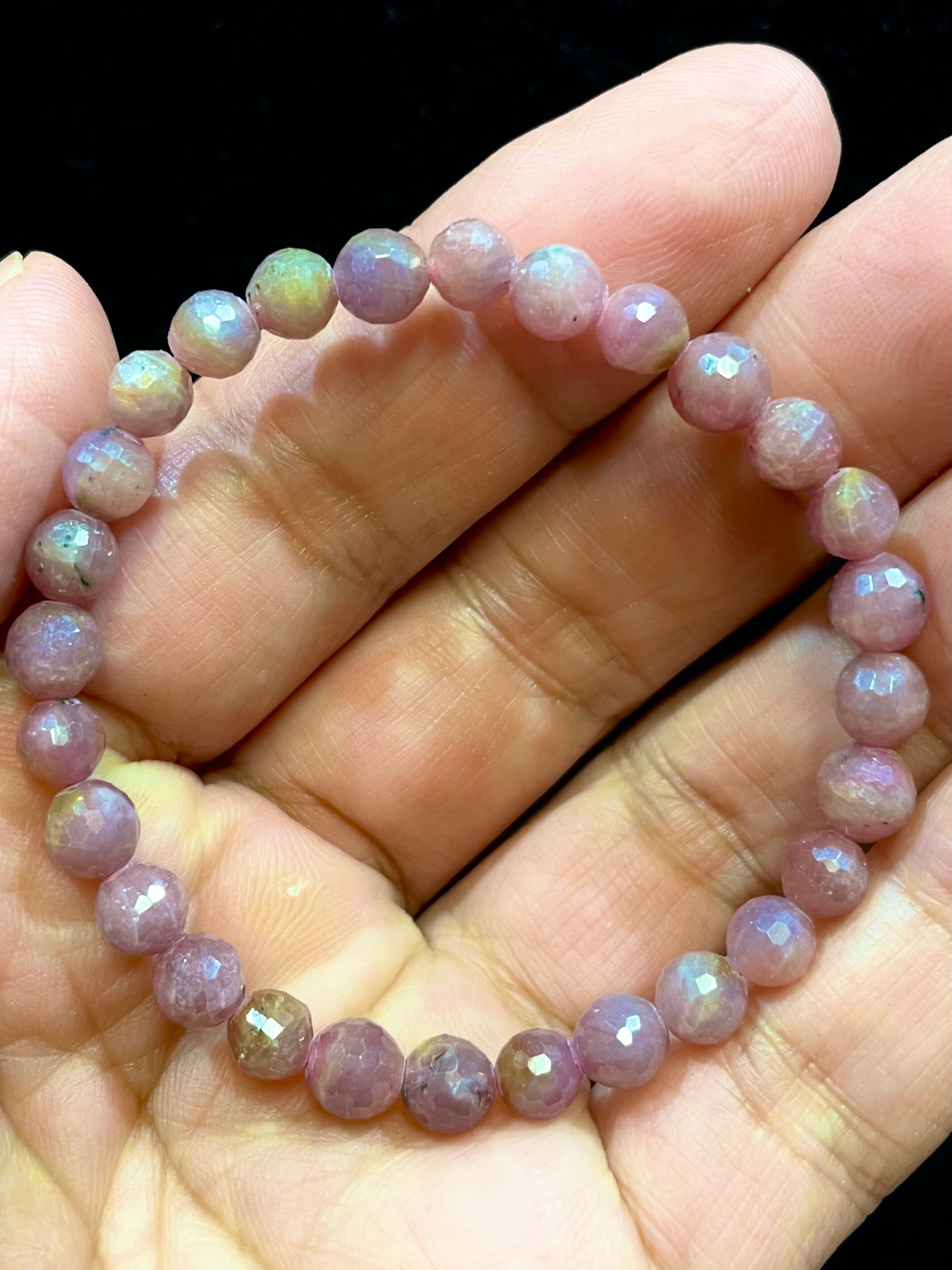 セール！天然石ブレスレット　ミャンマー産　ルビー　大玉 天然ミャンマールビーブレスレット 【公式通販】