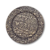 【リム皿】葡萄唐草 -黒  Large plate, Platter, Ornamental plate