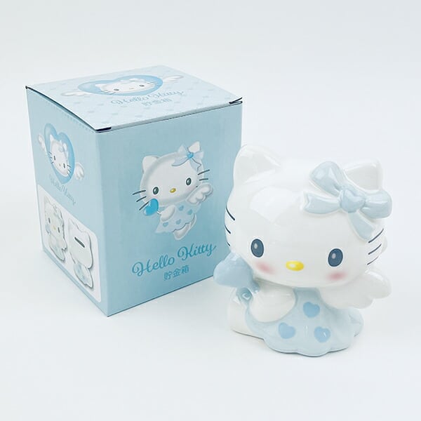 サンリオ ハローキティ エンジェル 貯金箱(ブルー) Sanrio