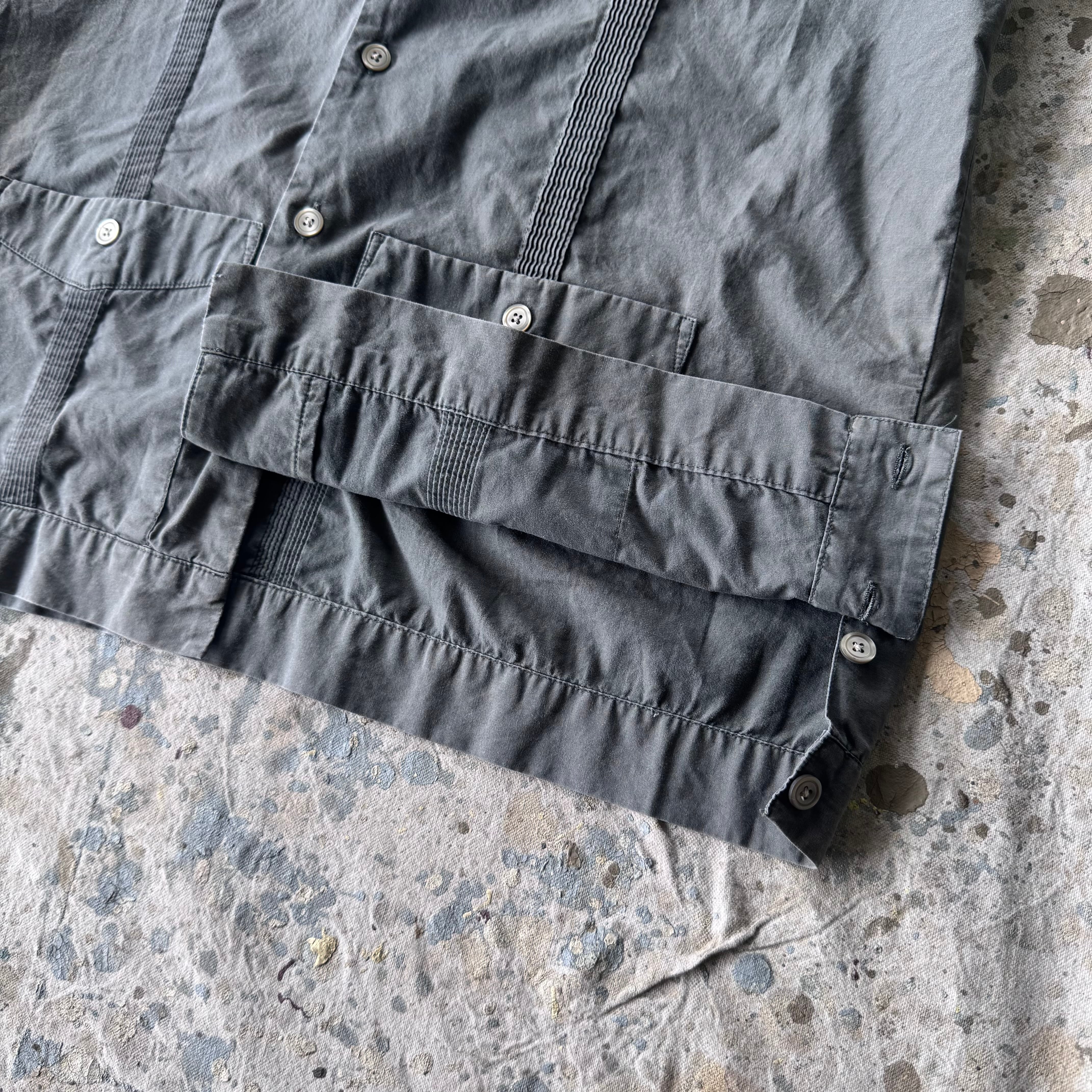 90s GAP コットンキューバシャツ 開襟 カーキ XS | 古着屋 savvy