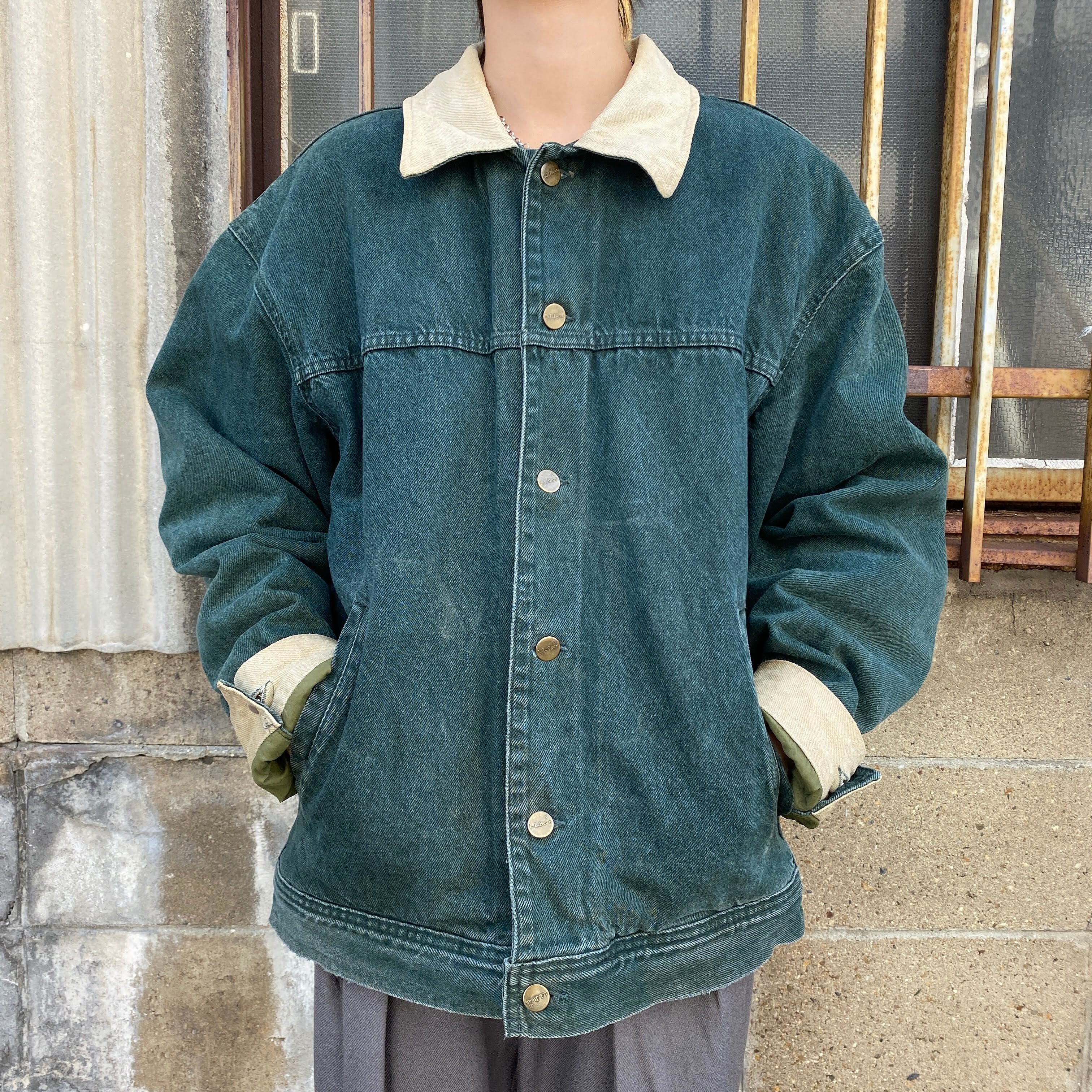 80S USA製 L.L.Bean デニム カバーオール ジャケット レディース