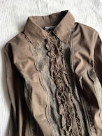 "RINASCIMENTO" Frills Mesh Shirts