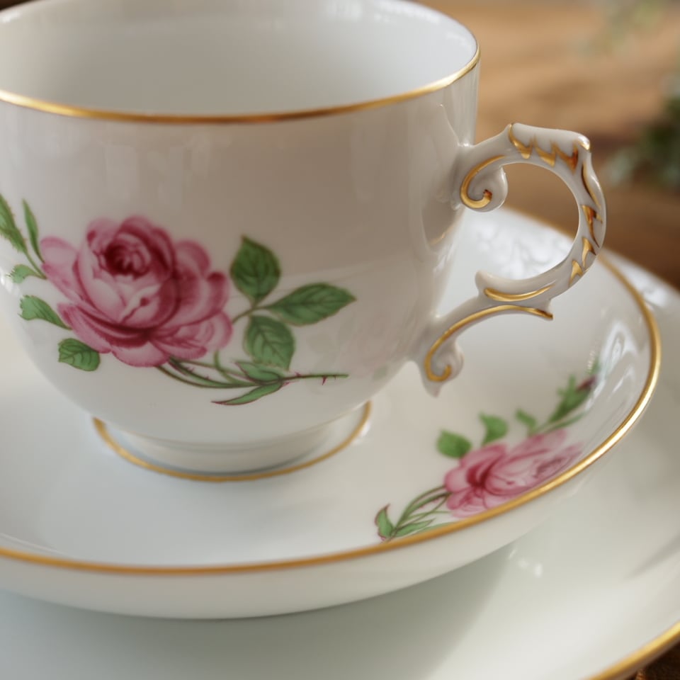 フュルステンベルグ ローズ トリオC カップ＆ソーサー F2 | antique