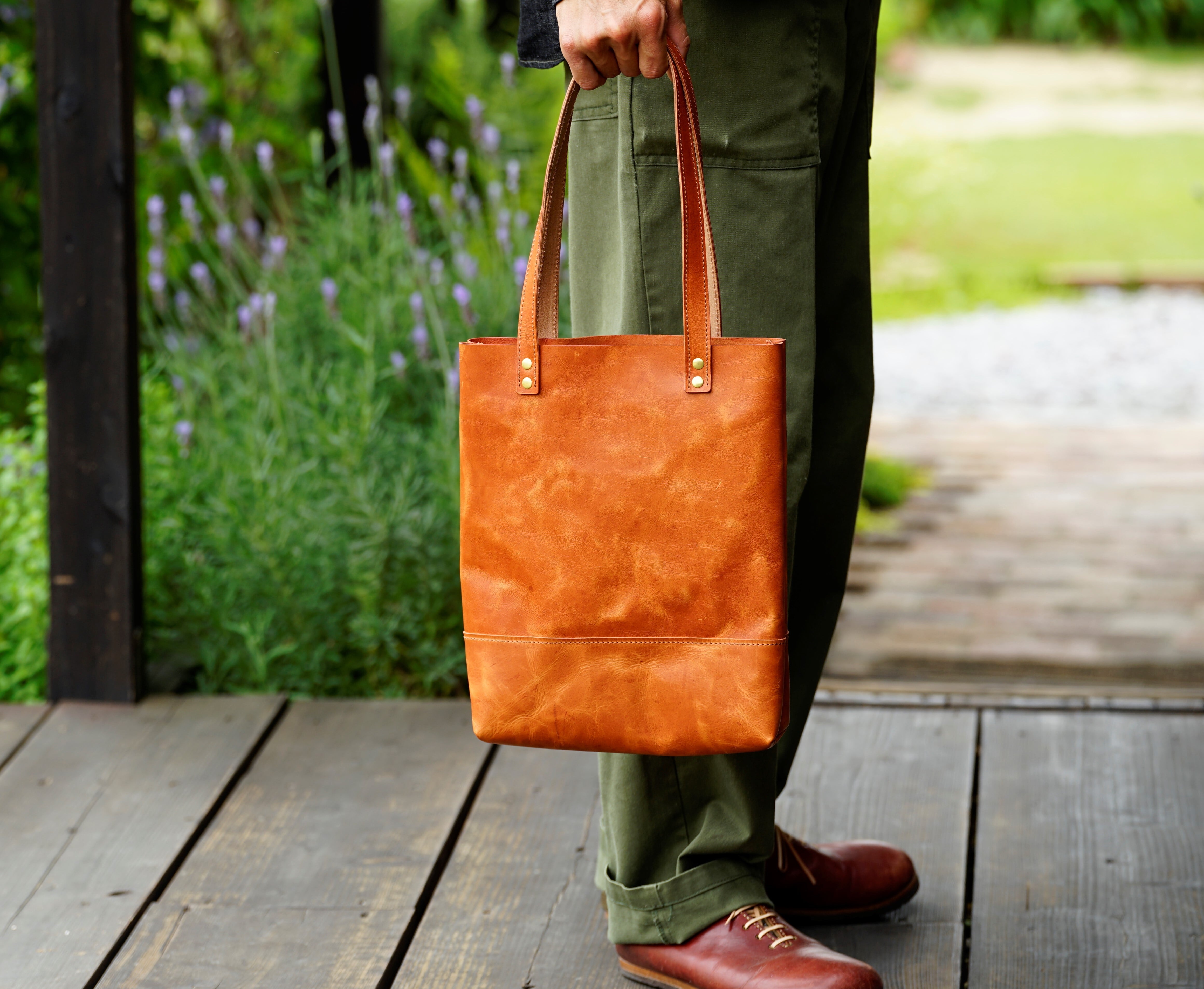 ホースハイド A4 tote（Camel）