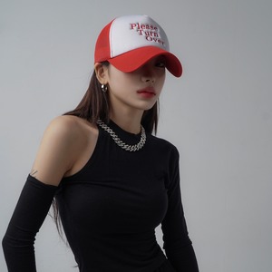 [PTOHOUSE] Please Turn Over (Red) 正規品 韓国ブランド 韓国通販 韓国代行 韓国ファッション 帽子 キャップ