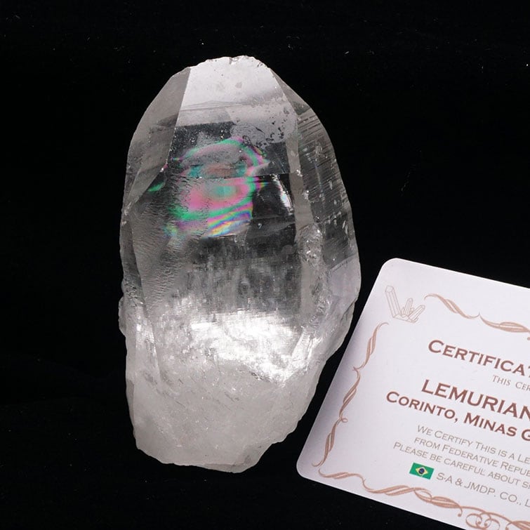 レムリアンシード 水晶 原石 ブラジル ミナスジェライス州 コリント産 証明書付属 一点物 281-218