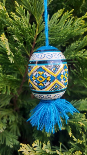 装飾用木製プィサンカ（イースターエッグ）　コロミヤモデル