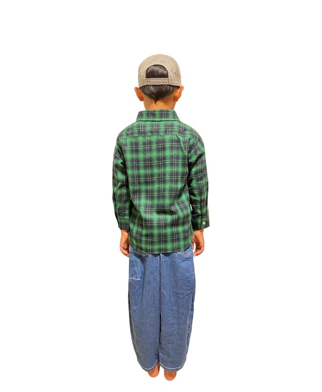 HUSTLER Flannel Shirt for KIDS