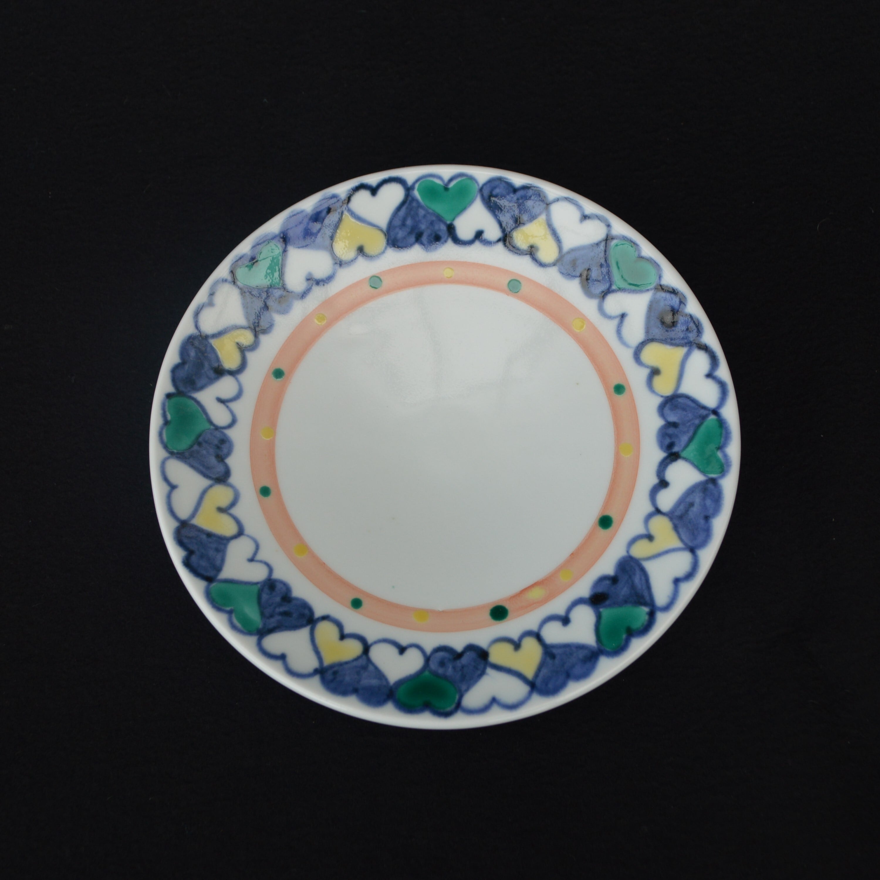 松﨑融 銀塗分 ぐい呑 阿部眞士】◇色絵猪目文五寸