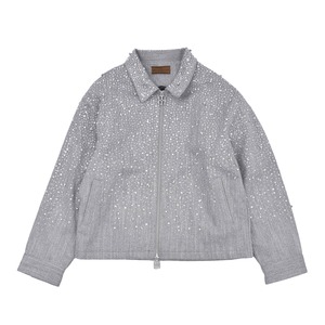【Birth Of Royal Child】RHINESTONE ZIPPER JACKET