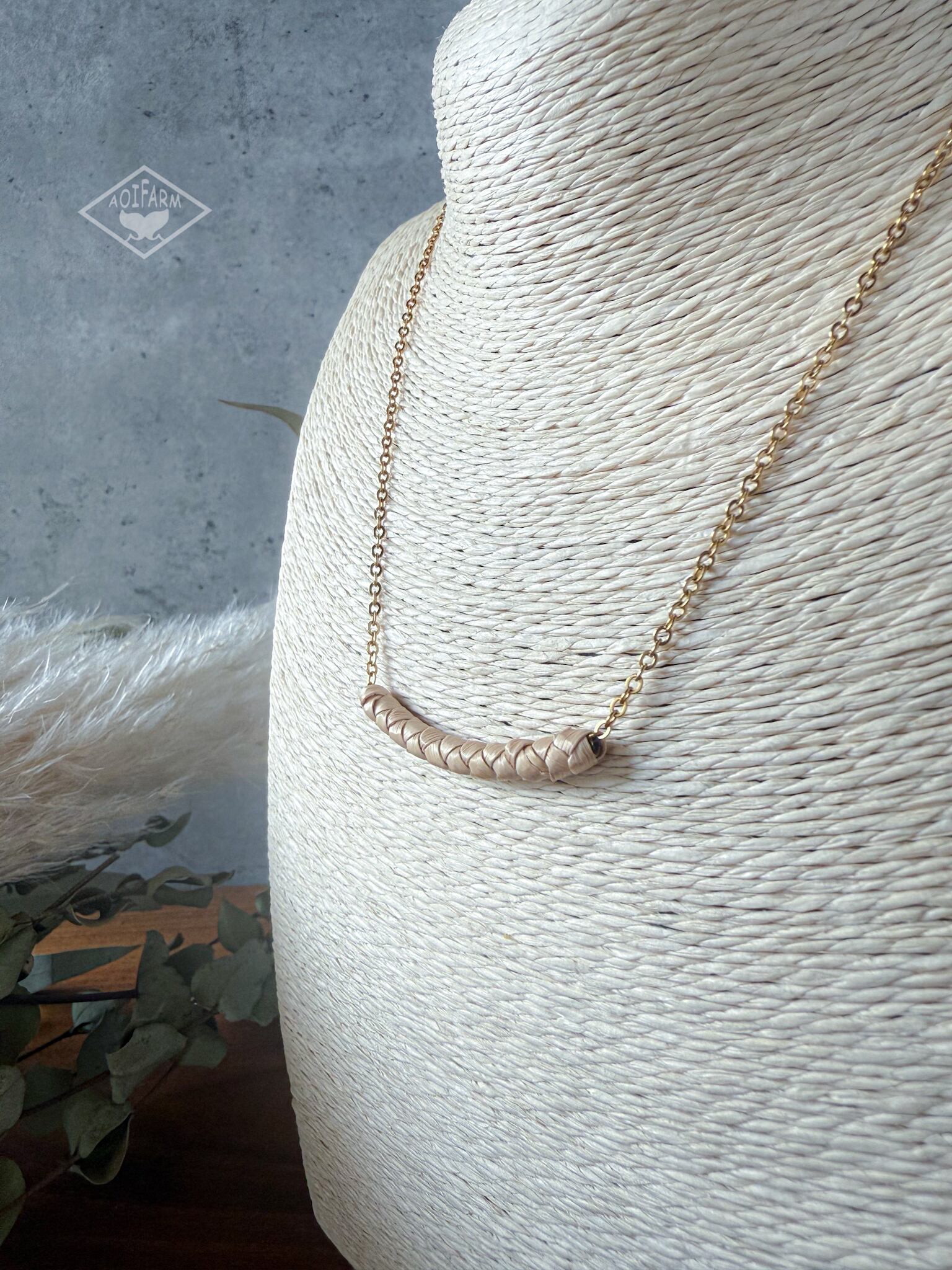 GETTO line necklace （月桃ストローネックレス） | AOIFARM