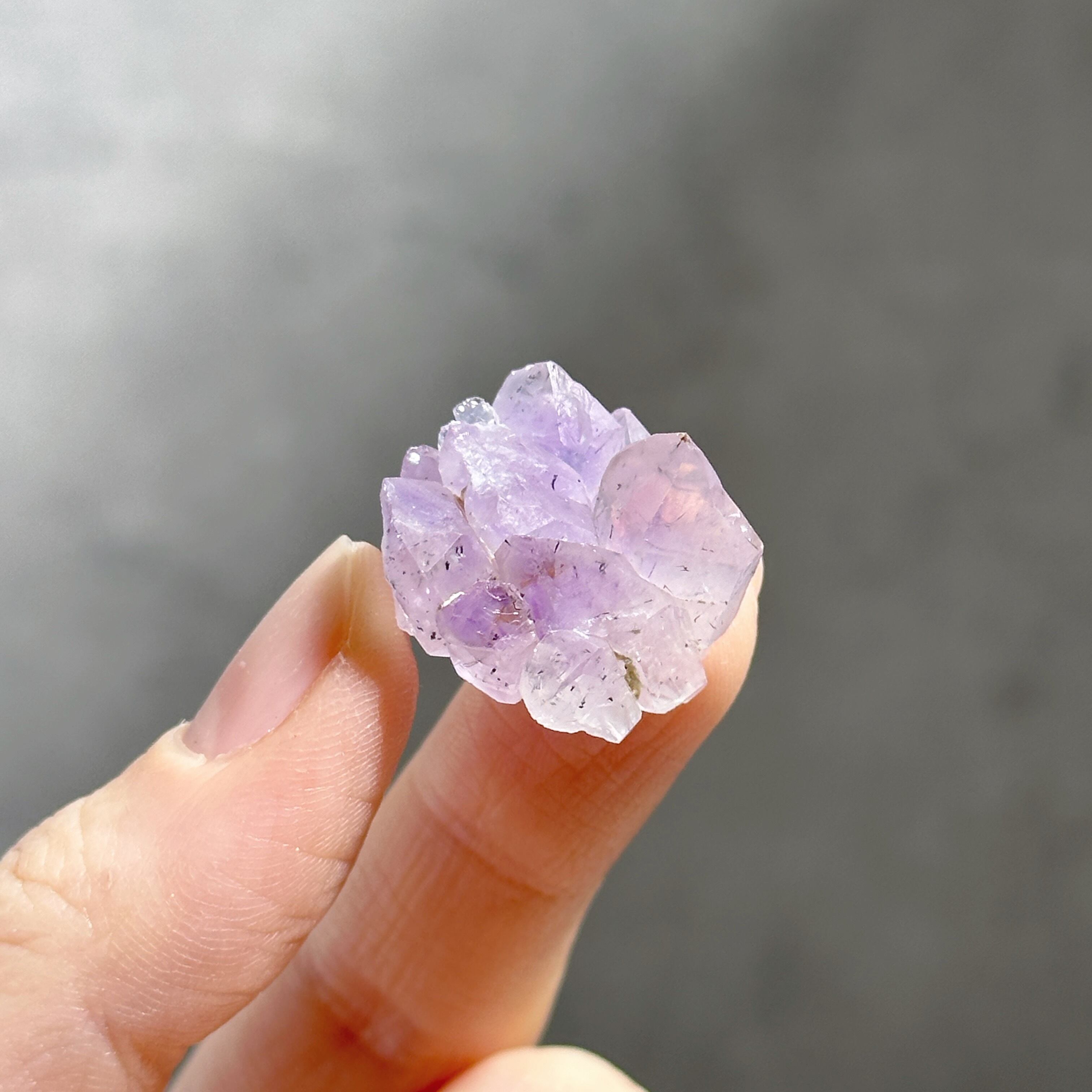 アメリカ産ヘマタイトインアメジスト 原石14◇ Amethyst ◇天然石 
