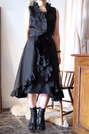 Vintage black sheer dress