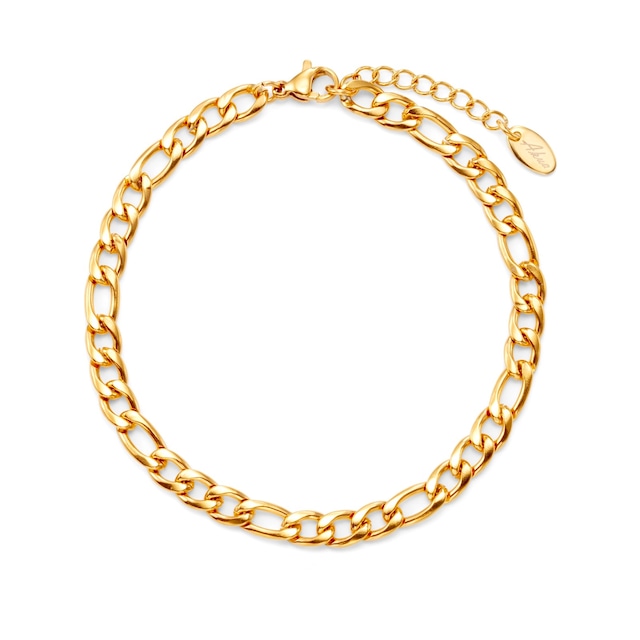 figaro chain anklet gold・silver 5mm