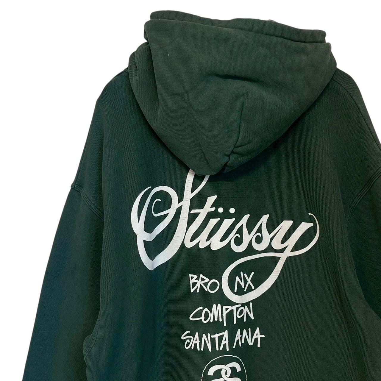 トップス 【超人気デザイン】STUSSY☆バックロゴ入りパーカー 古着