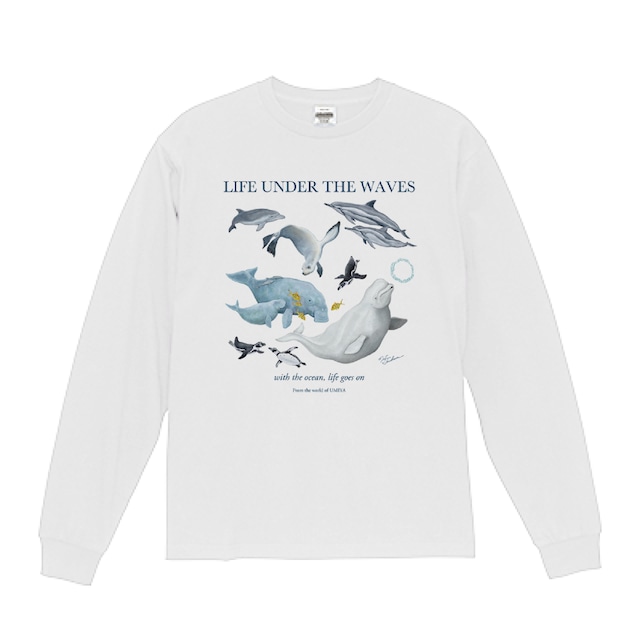 海の生きもの長袖Tシャツ（ミノカサゴ）｜LIFE UNDER THE WAVES Model-12