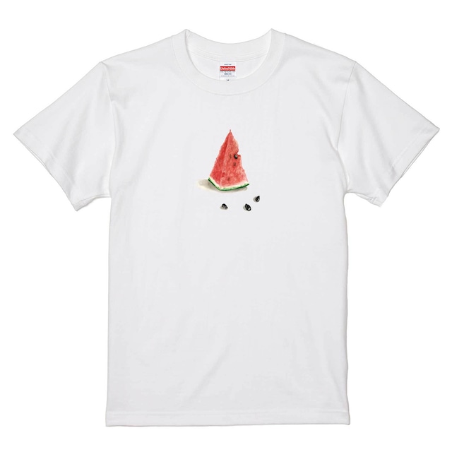 スイカ / Tシャツ / あべみちこ /  -WHITE/NATURAL-