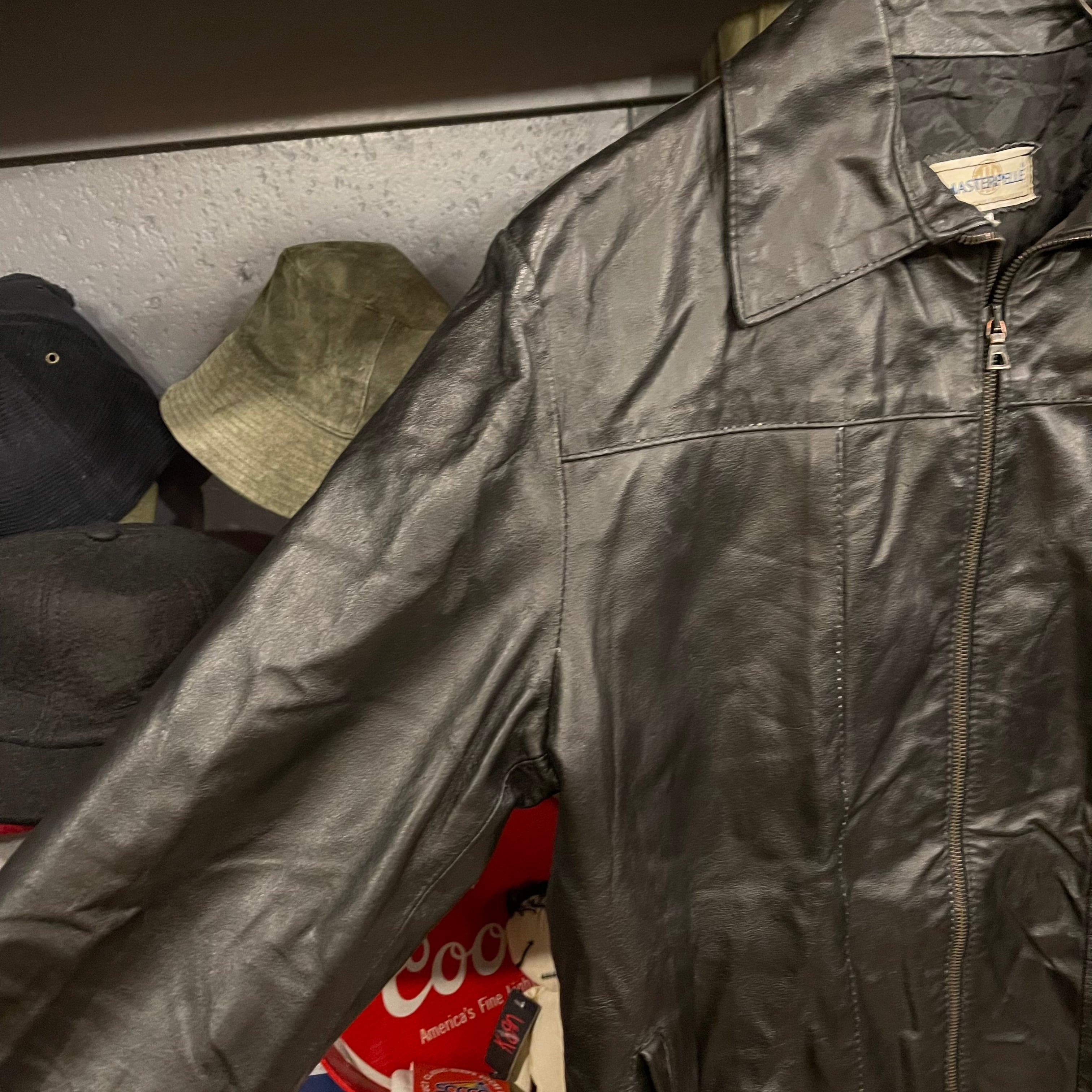 MASTERPELLE マスターペレ レザージャケット ブラック XL | verdadcre.com