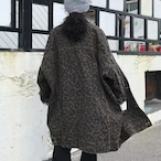 Leopard-print cargo coat (ME481)