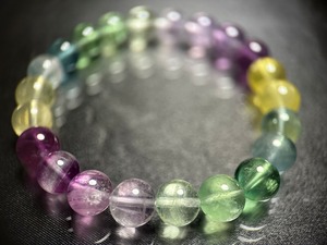 カラフルフローライトブレスレット