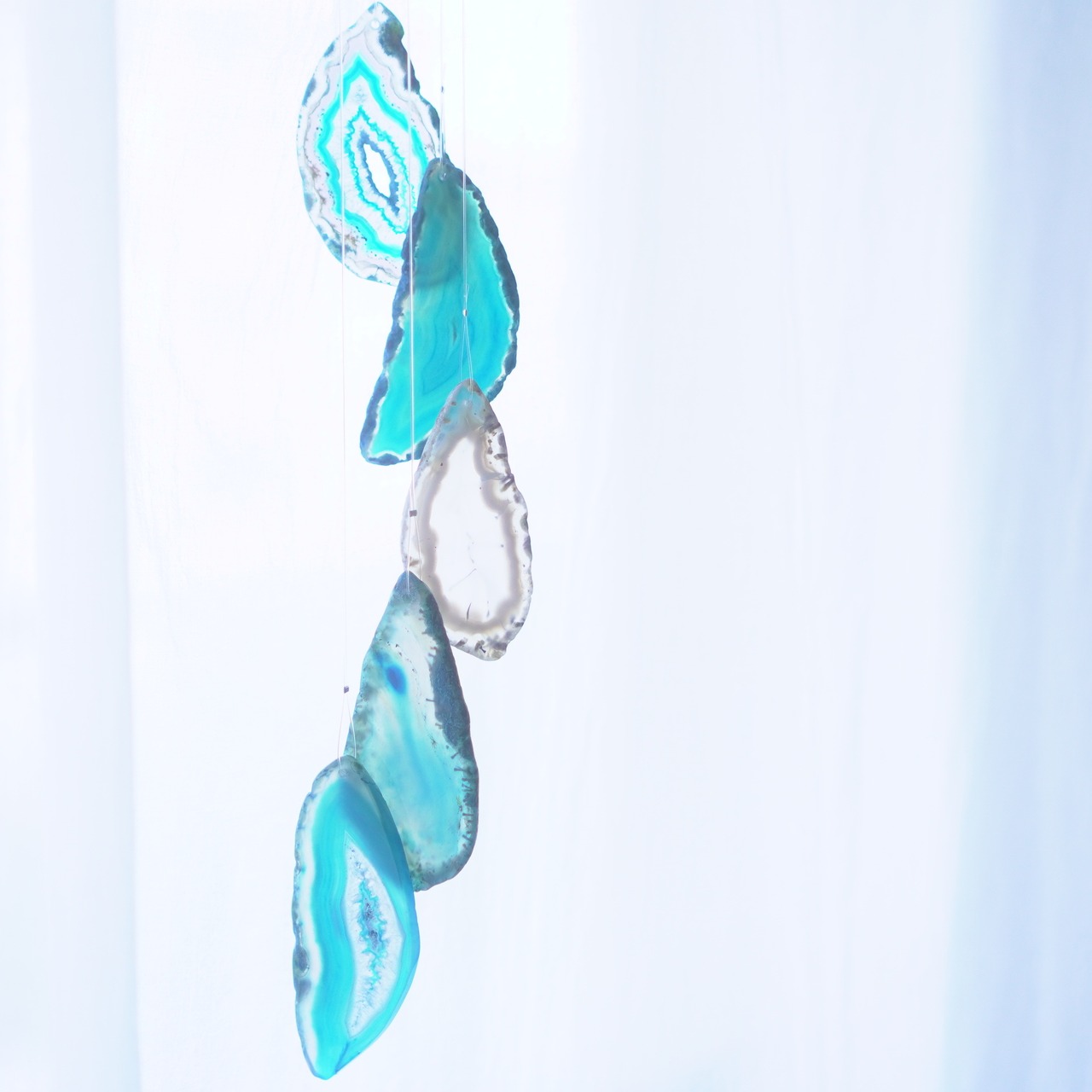 Clear Drops 17 - アゲートヒーリングチャイム / Agate Sun Catcher Wind Chime 855