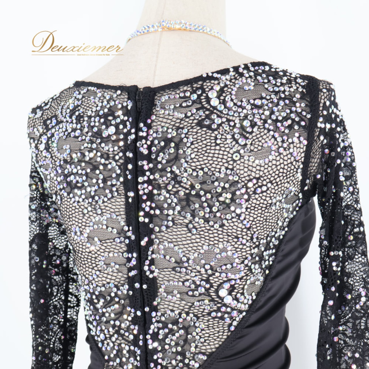 社交ダンス 衣装 gentil ジャンティ ドレス ワンピース ラテン ブラック系 レッド系 黒 赤 レース フリル レース デモ 競技 ダンス パーティ 発表会 高級感 おしゃれ 舞台衣装 華やか
