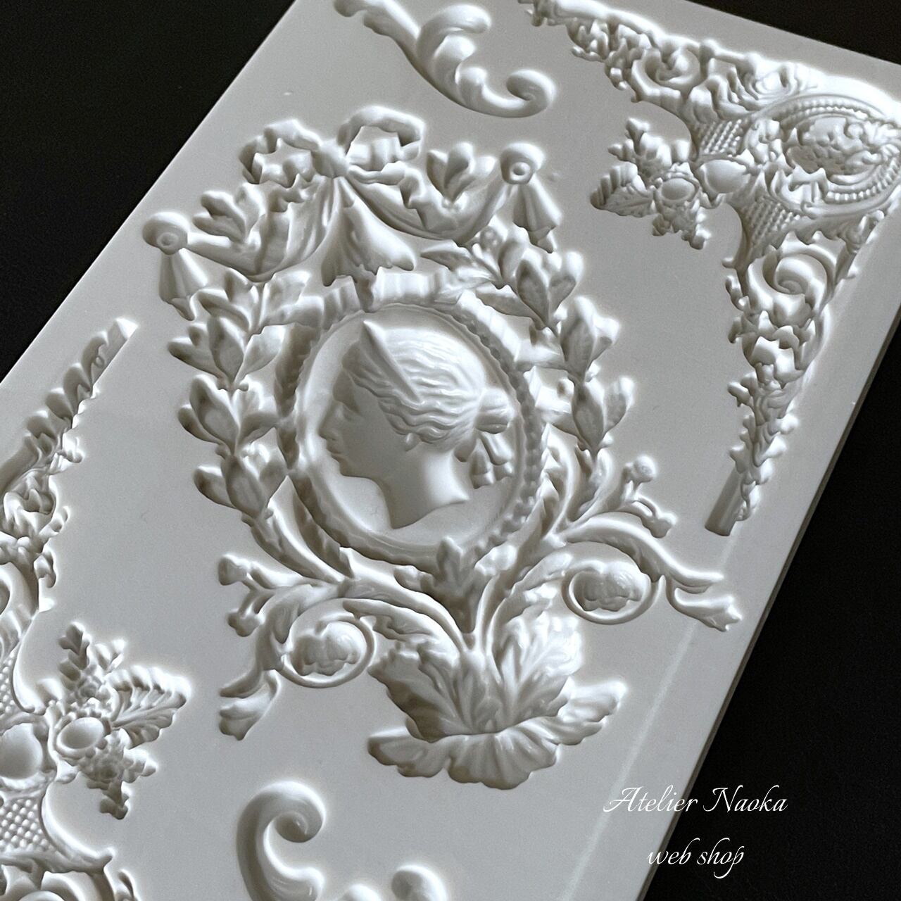 カメオ＆コーナーフレーム シリコンモールド | シリコンモールド