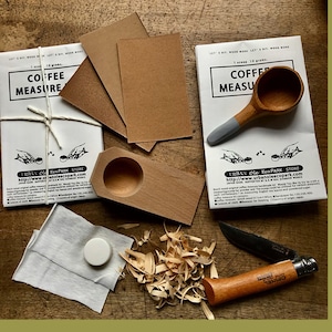 JAPANESE COFFEE MEASURE WHITTLING DIY KIT コーヒーメジャーの手作りキット　【URBAN OLE ECOPARK】