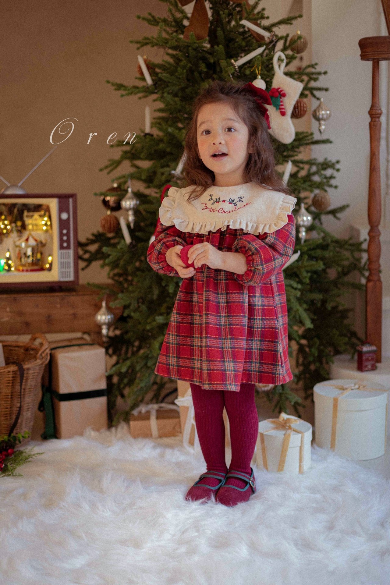 Oren X-mas［取寄］eve check onepiece