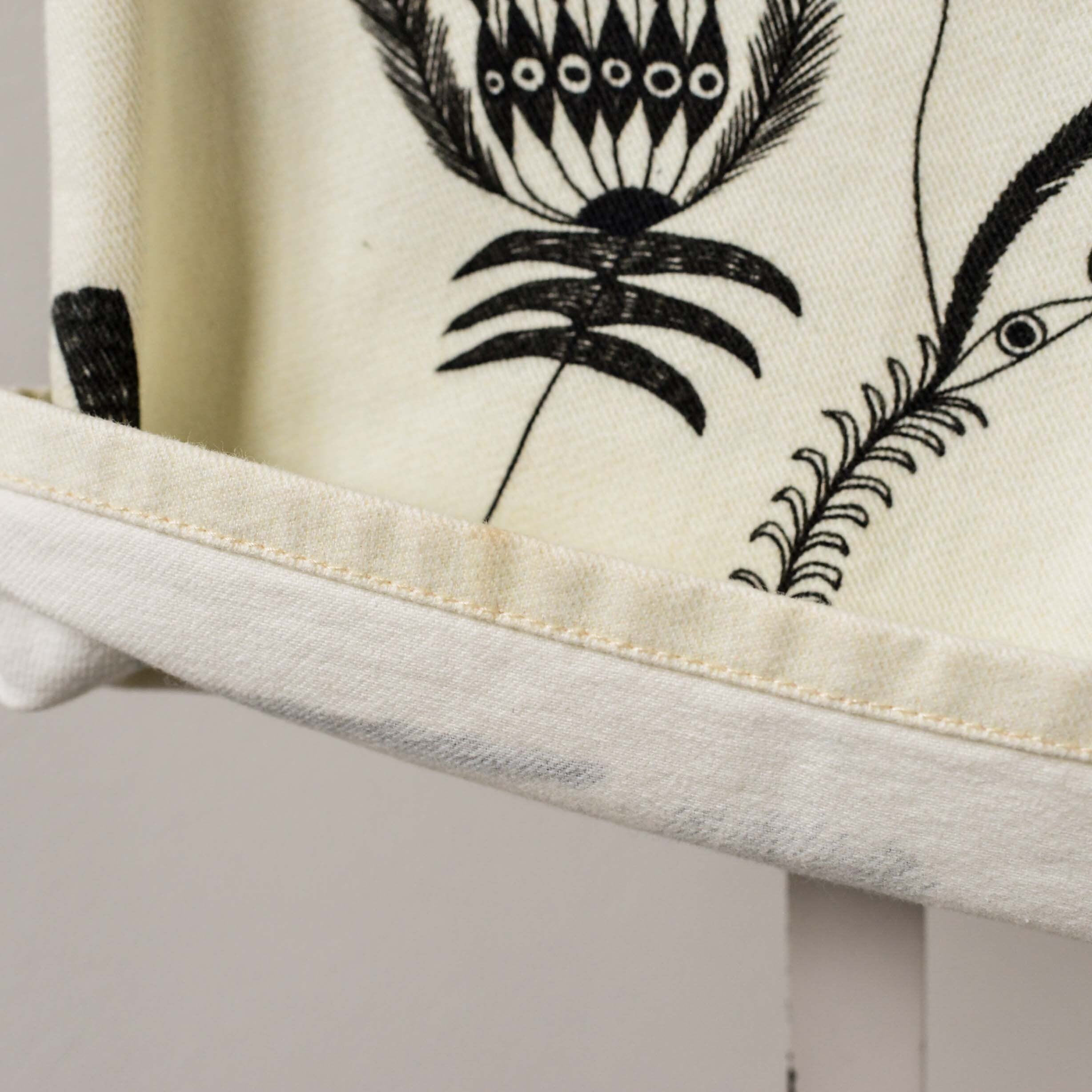 dries van noten outsider art white denim pants | pelican
