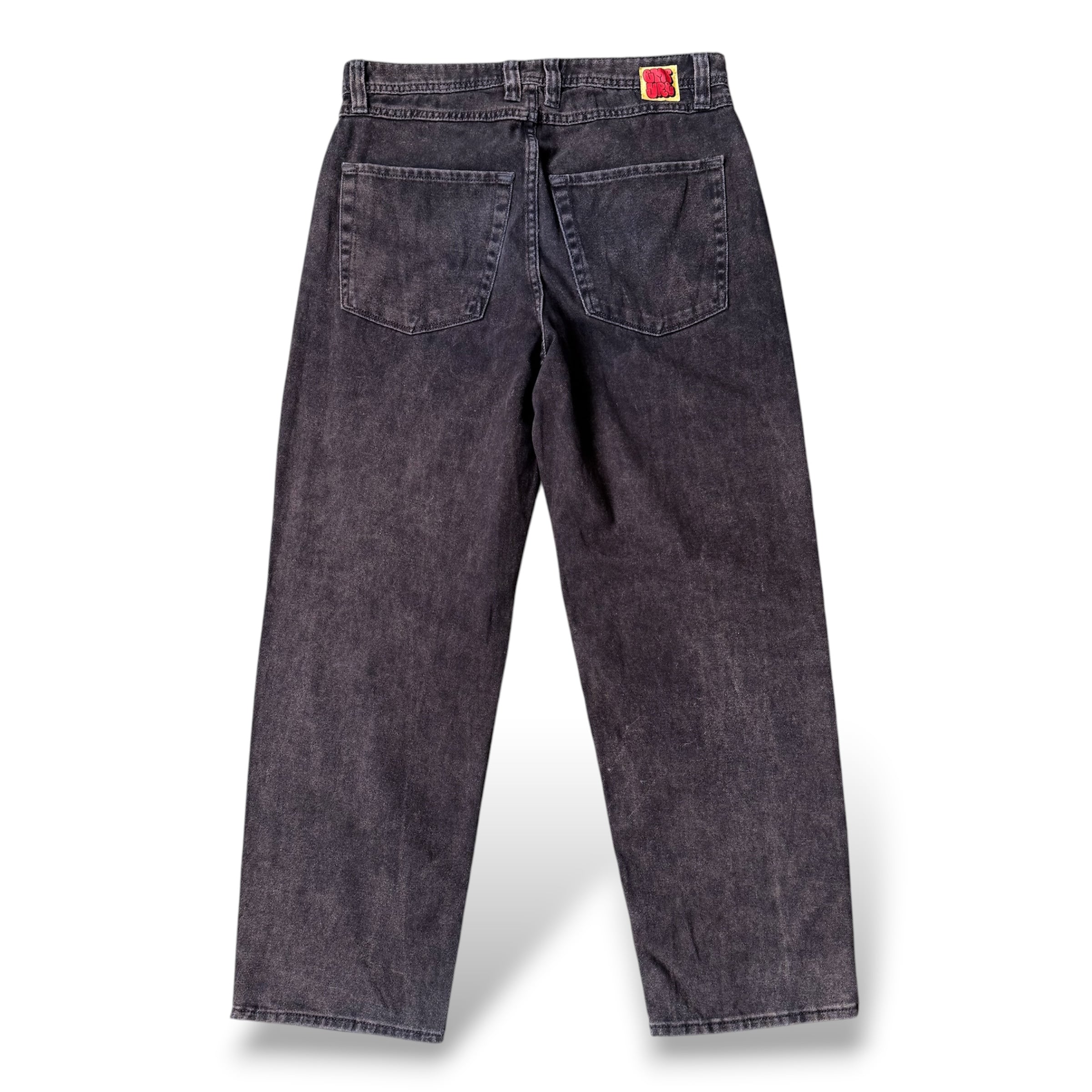FADE BLACK GRADATION COLOR WIDE SILHOUETTE DENIM PANTS / フェード