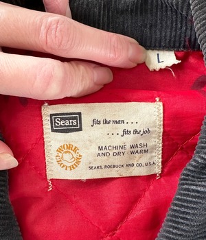 -Sears- Vintage 60-70s L Denim Work Jacket