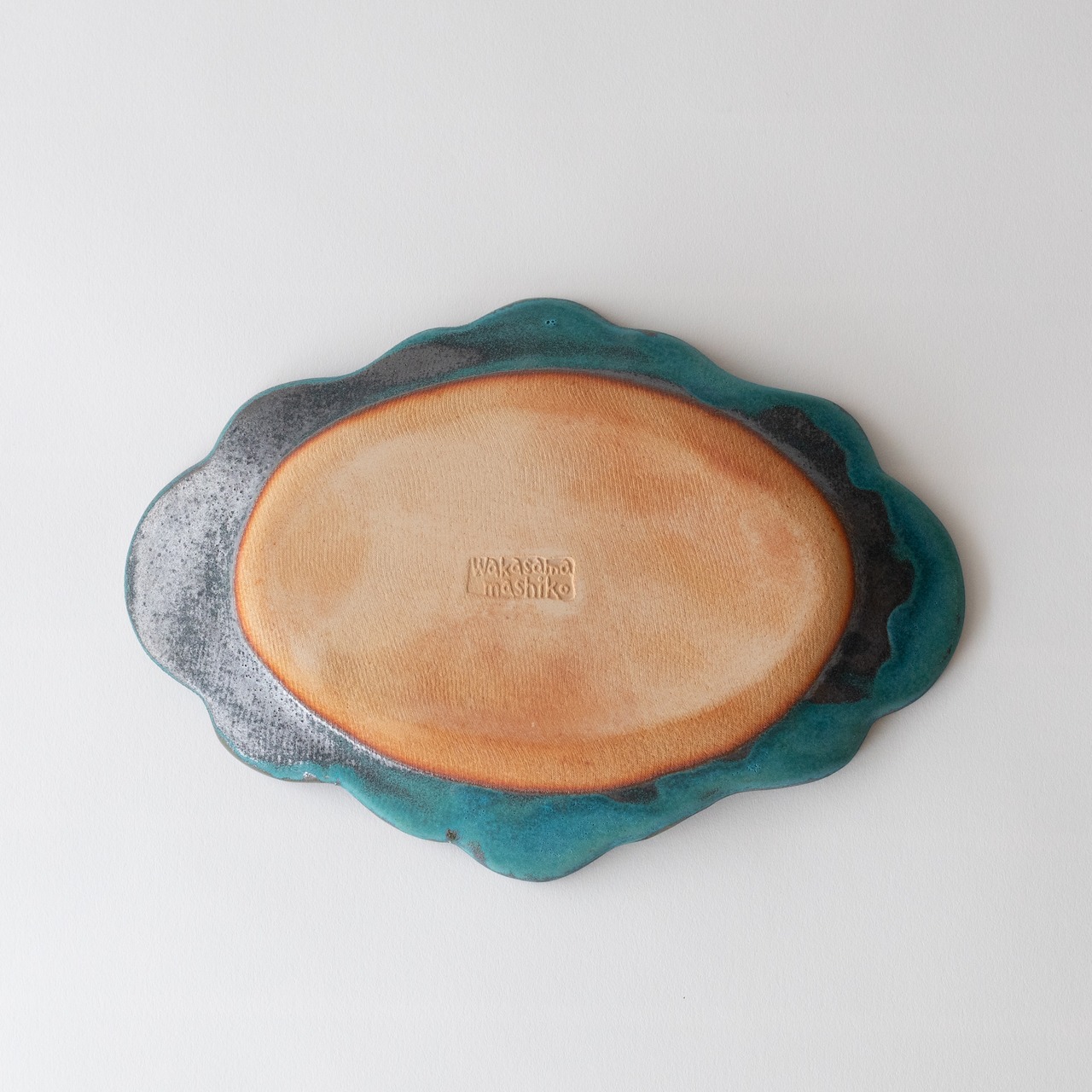moku moku Oval Plate / Turquoise