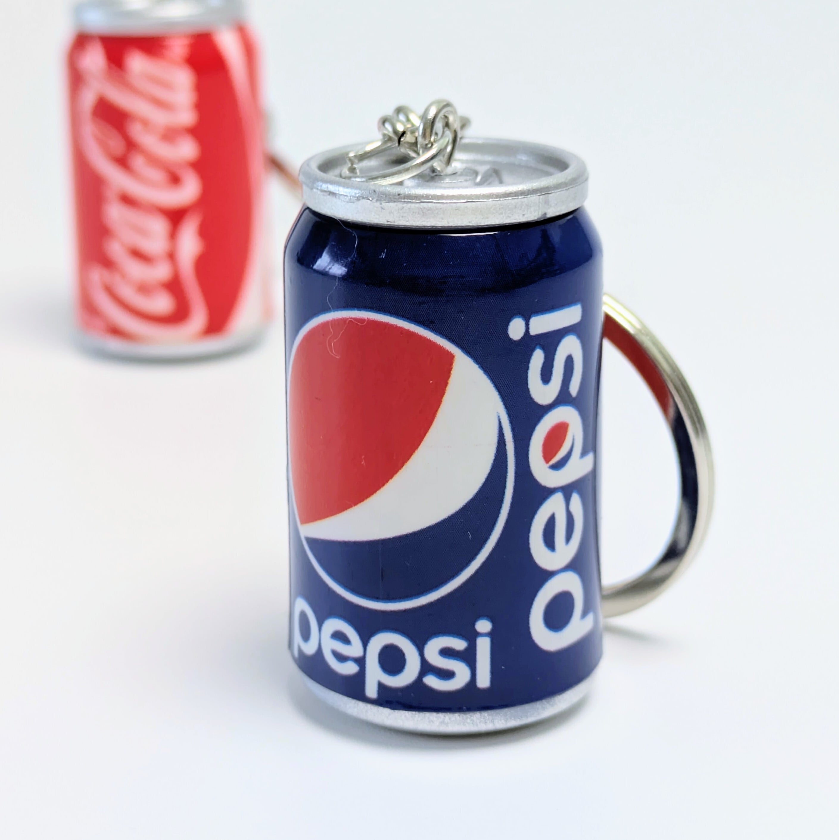 【 ドリンク缶キーホルダー 】 PEPSI / Coca-Cola ペプシ コーラ〚アメリカン雑貨 アメトイ〛
