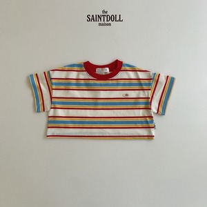 [SAINTDOLL] Saekdong Crop Top / [세인트돌] 색동크롭티