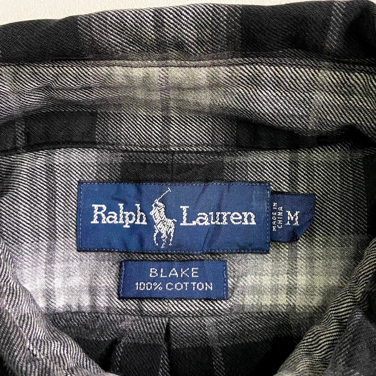 RALPH LAUREN ラルフローレン 長袖 ライトネル ブラック チェック