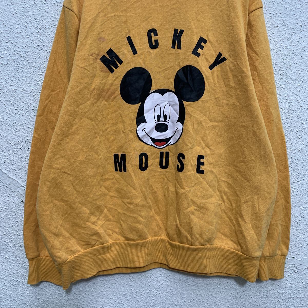 古着 L スウェット Disney ディズニー ミッキーマウス ドナルドダック 