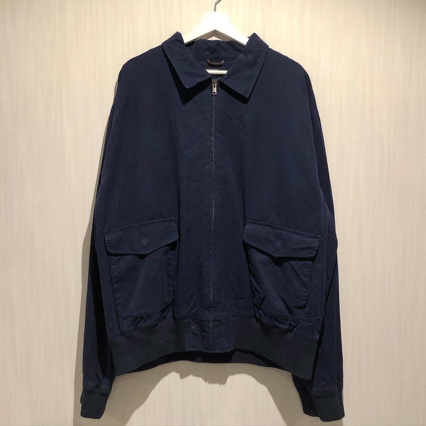 90s POLO Ralph Lauren cotton A-2 flight jacket【高円寺店】